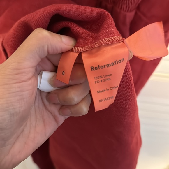 Reformation Red Mini Dress - Picture 4 of 4